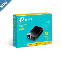 TPLink TLPOE10R Omada PoE Splitter 2xGbE Gigabit RJ45 Port Power Over Ethernet Adapter carry Power  Data over 100m Plug  Play