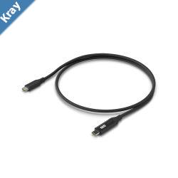 Ubiquiti USBC Cable with Charge DisplayLength 0.3M Black Braided Power  Data Cable With A Doublesided Charge Display100W Max Power Outpu