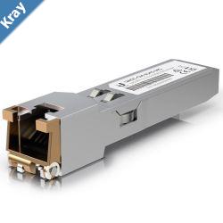Ubiquiti SFP  to RJ45 Transceiver Module 10GBaseT Copper SFP Transceiver 10Gbps Throughput Rate Supports Up to 100m Incl 2Yr Warr