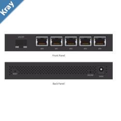 Ubiquiti EdgeRoute Advanced Gigabit Ethernet Router  Compact Powerful Router Sporting5 Gigabit RJ45 Ports Passive PoE Support SFP  Incl 2Yr Warr