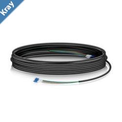 Ubiquiti SingleMode Lightweight Fiber Cable Lenth 90m  OutdoorRated Kevlar Yarn For Added Tensile Strength  Weatherproof Tape Incl 2Yr Warr