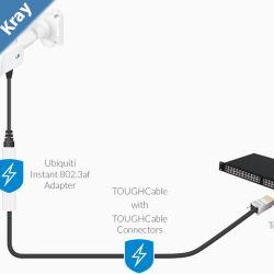 Ubiquiti Instant 8023af Adapter Outdoor Gigabit  Instant 802.3af Converters Transform Passive 24v PoE Devices Into 802.3afcompliants Incl 2Yr Warr
