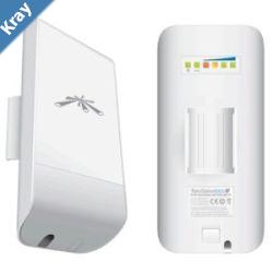 Ubiquiti airMAX Nanostation LOCO M 2.4GHz IndoorOutdoor CPE  PointtoMultipointPtMP application  Includes PoE Adapter  Incl 2Yr Warr