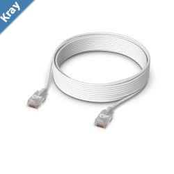 Ubiquiti UniFi Etherlighting Patch Cable Length 12m White NanoThin Patch Cable With 10 GbE Support Designed To Showcase EtherlightingEffects.