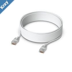 Ubiquiti UniFi Etherlighting Patch Cable Length 15m White NanoThin Patch Cable With 10 GbE Support Designed To Showcase Etherlighting Effects.