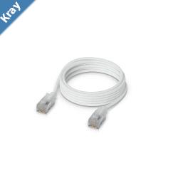 Ubiquiti UniFi Premium Patch Cable 5M White Ultrathin Braided Patch Cable Designed And Optimized For 10 GbE Networking.