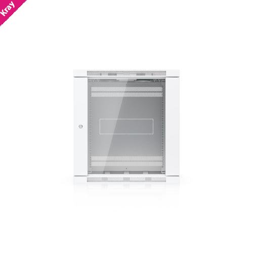 Ubiquiti 12U Rack Cabinet,Fully Assembled Wall-Mount Rack,Built-In Fans,Removable Panels, Easy Equipment Access,Space-Efficient Small-Scale Deployment