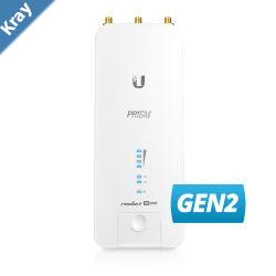 Ubiquiti Rocket AC Prism Gen2 5GHz Radio with speeds up to 450Mbps 50 Client Capacity Integrated GPS sync  Incl 2Yr Warr