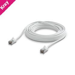 Ubiquiti UniFi Premium Patch Cable Outdoor, 8M, White,  Ultra-thin, Rugged, Shielded Patch, Designed &Optimized, For 10 GbE networking