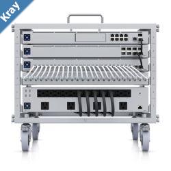 Ubiquiti Toolless Mini Rack 6Usized Device Rack with 24port Blank Patch Panel Can Assembled Without Tools Lockable Casters Incl 2Yr Warr