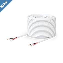 Ubiquiti Door Lock Relay Cable 500foot 152.4 m Spool of One Pair Lowvoltage Cable Solid bare coppe  36V DC White Incl 2Yr Warr