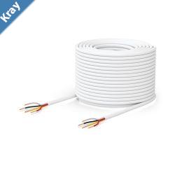 Ubiquiti Door Lock Relay Cable 500foot 152.4 m Spool of Twopair lowvoltage Cable 36V DC Solid bare copperWhite  2Yr Warr