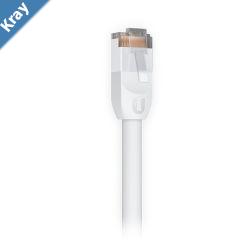 Ubiquiti UniFi Patch Cable Outdoor 2M White Single Unit Allweather RJ45 Ethernet Cable Category 5e  Incl 2Yr Warr