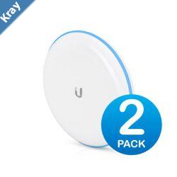 Ubiquiti UniFi BuildingtoBuilding Bridge  60GHz 1.7Gbps Link   Complete PtP Link Builtin LED alignment indicators Sold as 2 Pack Incl 2Yr Warr