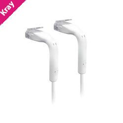 Ubiquiti UniFi Patch Cable, Length 0.3m, White, Ultra-Thin Patch Cable With GbE Support And Flexible, Bendable Boots For Enhanced Installati.