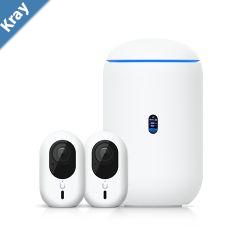 Ubiquiti Advanced Home Surveillance Bundle 2 Instant Cameras Pack Includes 1 UDR7 2 UVCG6INSW Requires MicroSD card for Protect Storage