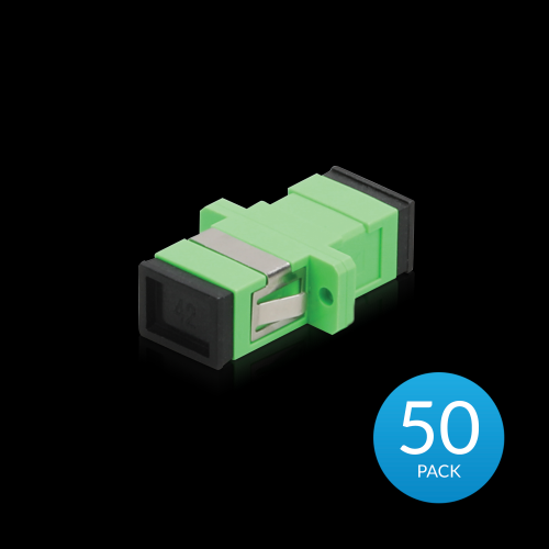 Ubiquiti UFiber APC Adapter， 50 Pack， SC/APC to SC/APC