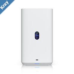 Ubiquiti UNAS 4 White UniFi Network Storage 42.53.5 HDD Bays2M.2 NVMe SSD Cach Slot2.5 GbE USBC Connect PoE Adapter Compact Footprint