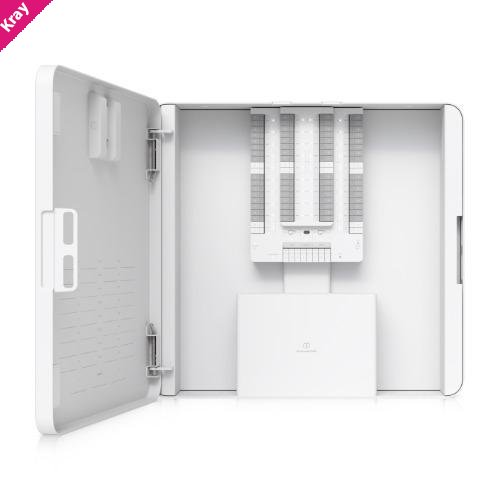 Ubiquiti, Alarm Hub Kit, 32 Input Zone Alarm Control Hub, Hardwire Intrusion Sensors Powered Using PoE++ Input, Optional Battery Backup.