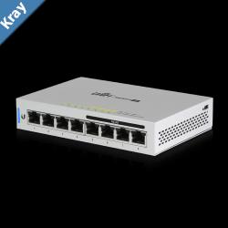 Ubiquiti UniFi Switch 8port 48W with 4 x 802.3af PoE Ports  Single Pack  Silent Fanless Cooling System Incl 2Yr Warr