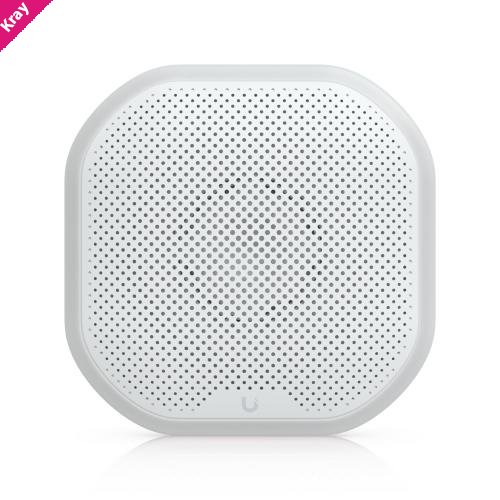 Ubiquiti Siren, White, All-weather SuperLink Siren Delivering 110 DB Alarm, Emergency LED Lighting Powered Using Battery, DC Input.