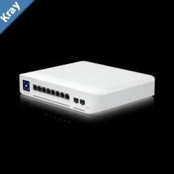 Ubiquiti Switch Enterprise 8port PoE 8x2.5GbE Ideal For WiFi 6 AP 2x 10g SFP Ports For Uplinks Managed Layer 3 Switch Incl 2Yr Warr