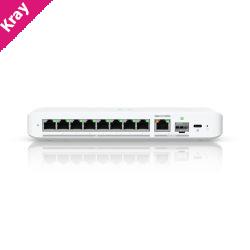 Ubiquiti Flex 2.5G, Flexible,8-port 2.5 GbE Switch,10 GbE RJ45/SFP+ Combination Uplink Port,Powered With USB-C (Included)/PoE+ adapter ( Not Included)