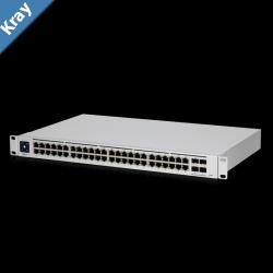 Ubiquiti UniFi 48Port Managed Gigabit Layer2  Layer3 Switch  48x Gigabit Ethernet Ports 4x SFP Ports  Touch Display  GEN2