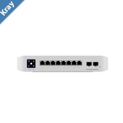 Ubiquiti UniFi Network Switch 8Port POE 120W 6 GbE PoE Ports 2 GbE PoE Ports 2 10G SFP Ports Layer 3 Wall Mount Incl 2Yr Warr