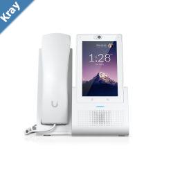 Ubiquiti UniFi Talk Phone TouchVersatile Desktop Smartphone Eliminates Learning Curve5 Touch DisplayBluetooth SupportPoE in White