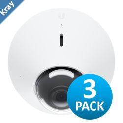 Ubiquiti UniFi Protect Dome Camera UVCG4DOME 3 Pack 4MP VandalResistant IK08 Weatherproof IPx4 Integrated IR LEDS Metal Housing 2 Yr Warr