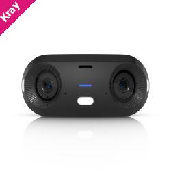 Ubiquiti G6 180, Black, Indoor/Outdoor Dual Sensor 16MP PoE+ Camera, Multi-TOPS AI Engine , Panoramic 180° Coverage.