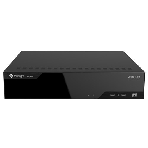 Milesight 64 Channel 810TB Storage  Multivideo Output  Decode up to 4CH 4K UHD  16CH 1080P  ANR  RAID  N1 Hot Spare  Versatile Interfaces