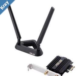 ASUS PCEAX58BT AX3000 Dual Band PCIE WiFi 6 802.11ax Adapter 2 EXT Antennas  Supports 160MHz Bluetooth 5.0 WPA3 OFDMA and MUMIMO  NIC 