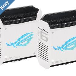 ASUS ROG Rapture GT6 AX10000 WiFi 6 TriBand Gaming Mesh Routers White Colour 2 Pack