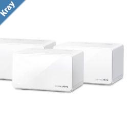 Mercusys Halo H90X3pack AX6000 Whole Home Mesh WiFi 6 System 6000 Mbps Dual Band WiFi Up to 800 Square Meters 11484804 Mbps MUMIMO WIFI6
