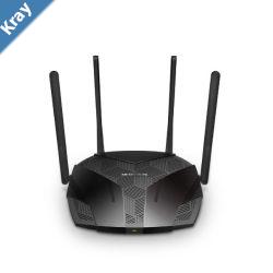 Mercusys MR80X AX3000 DualBand WiFi 6 Router Up to 3 Gbps MUMIMO OFDMAWPA3