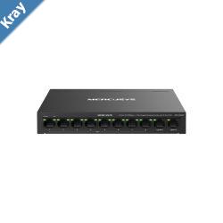 Mercusys MS110CMP 8Port 10100 Mbps  2Port Gigabit Desktop Switch with 8Port PoE