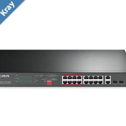 Mercusys MS120GP 20Port Gigabit Rackmount Switch with 16Port PoE