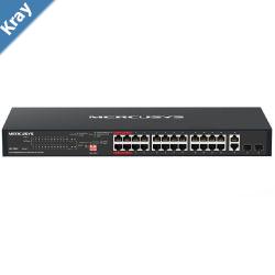 Mercusys MS128GP 28Port Gigabit Rackmount Switch with 24Port PoE Mercusys MS128GP 28Port Gigabit Rackmount Switch with 24Port PoE