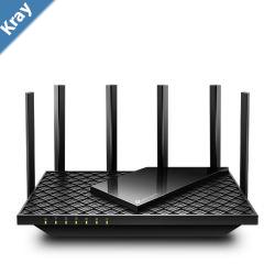 TPLink Archer AXE75 AXE5400 TriBand Gigabit WiFi 6E Router  574 Mbps at 2.4 GHz  2402 Mbps at 5 GHz  2402 Mbps at 6 GHz
