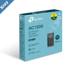 TPLink Archer T3U AC1300 Mini Wireless MUMIMO USB AdapterMini Size 867Mbps at 5GHz  400Mbps at 2.4GHz USB 3.0