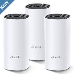 TPLink Deco M4 3pack AC1200 Whole Home Mesh WiFi System.  370sqm Coverage Up to 100 Devices Parental Control