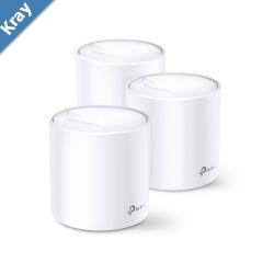 TPLink Deco X203pack AX1800 Whole Home Mesh WiFi System Up To 530 sqm Coverage WIFI6 1201Mbps  5Ghz 574Mbps  2.4 GHz OFDMA MUMIMO WIFI6