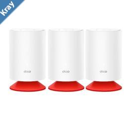 TPLink Deco Voice X203pack AX1800 Mesh WiFi 6 System with Alexa BuiltIn 1201 Mbps574 Mbps 340sqm Beamforming MUMIMO OFDM WIFI6