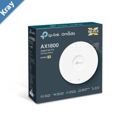 TPLink EAP620 HD Omada AX1800 Wireless Dual Band Ceiling Mount Access Point 1201Mbps  5GHz  OFDMA MUMIMO QoS Mountable
