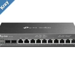 TPLink ER7212PC Omada 3in1 Gigabit VPN Router Integrates Router POE Output  Omada Mgt. Control up to 10 EAPs. VPN 4 WAN Ports 110W Budget