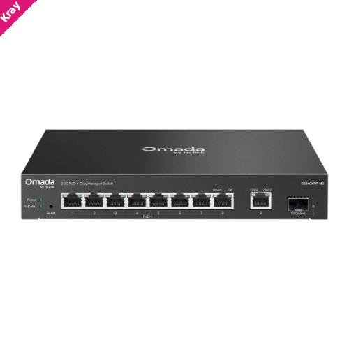TP-Link ES210XPP-M2 Omada 8-Port 2.5G + 2-Port 10G Easy Managed Switch with 8-Port PoE++-