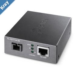 TPLink TLFC111A20 10100 Mbps WDM Media Converter  IEEE 802.3u 1550nm 20KM Compatible with TLFC111B20