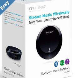 TPLink HA100 Bluetooth NFC Music Audio Receiver Transmitter up to 20 meters 3.5mm RCA 5V 1A USB Power for iPhone iPad Android Windows Smartphone